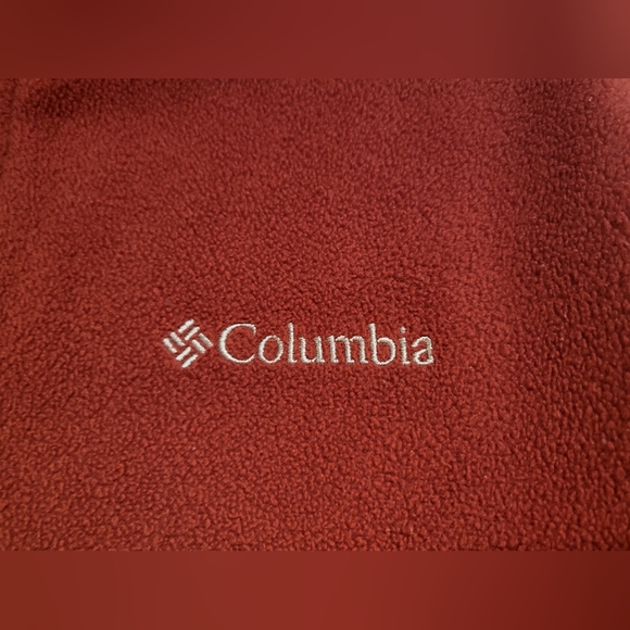 Columbia Men's Medium Red Full Zip Fleece Jacket - Picture 8 of 10